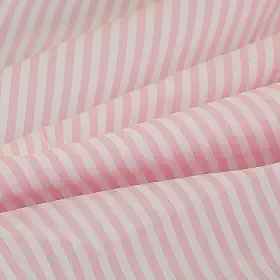 Tecido de mistura de algodão, padrão de listras de cor rosa e branco tingido, tecido de algodão para vestido, camisa, saia, ternos, 139,7 cm de largura, artesanato por The Yard