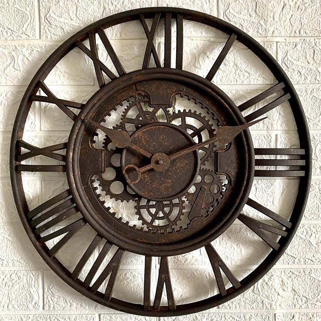 Orologio da Parete da Giardino per Esterni, Orologio al Quarzo Vecchio Stile Orologi da Giardino per Esterni Orologio da Parete per Esterni Impermeabile e Creativo