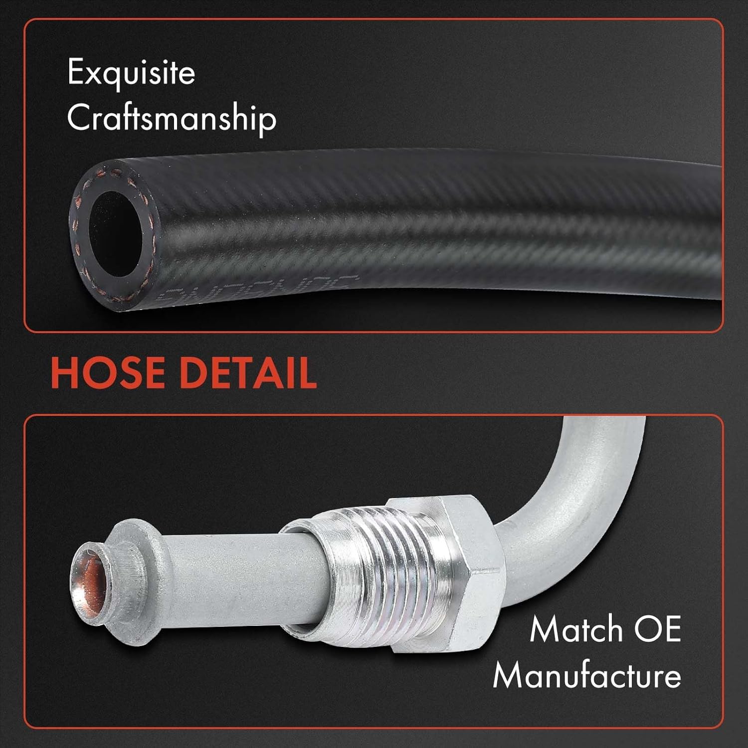 A-Premium Power Steering Return Hose Line Assembly Compatible with Buick Lucerne & Cadillac DTS, 2006-2011, 4.6L, Gear To Reservoir