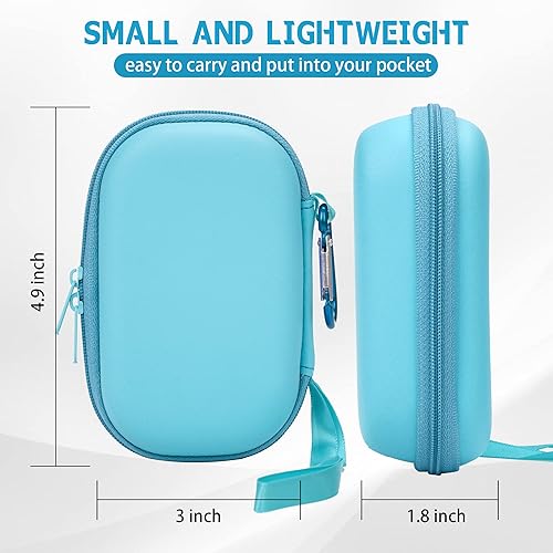 Miniatura 7 de Funda de viaje rígida para nebulizador portátilinhalador de asma, espaciador inhalador para adultos y niños, funda de transporte con cuerda cruzada
