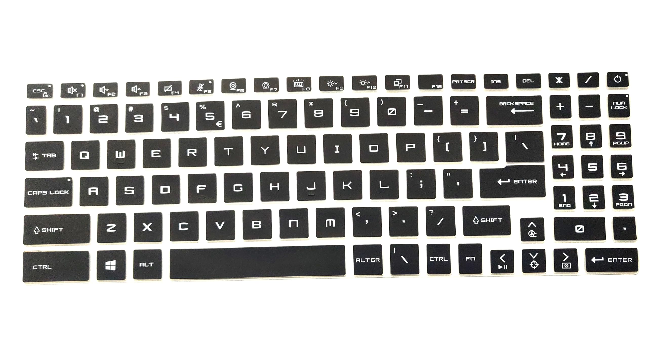 iFyx Silicone Keyboard Cover for Msi Pulse 17 GL76 Crosshair 17 Sword 17 Katana 15 17 GF76 17.3 inch 2021-2024 Gaming Laptop Keyboard Skin Protector (Black) (B0D4DZSJCD) Amazon Price History, Amazon Price Tracker