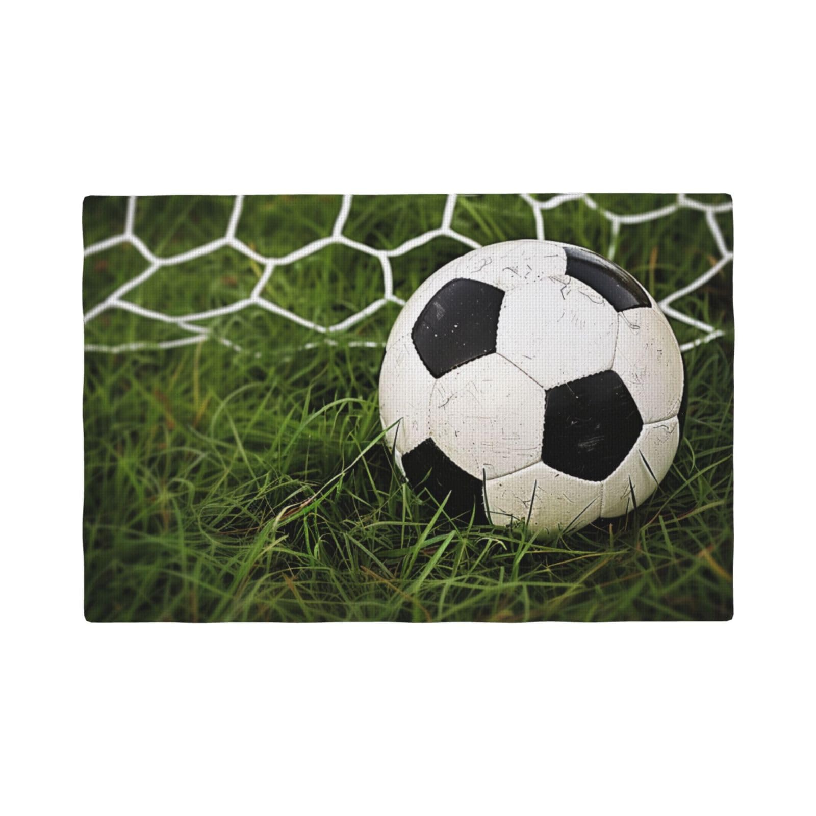 Set de table antidérapant football double couche pour protéger la table des enfants