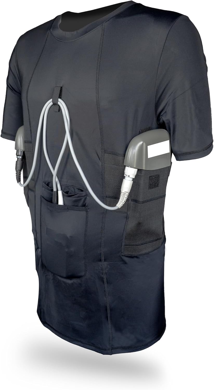 Coreline LVAD Medical Shirt for Heartmate 2 and 3, Compression T-Shirt for Men & Women with Pockets - Image 3