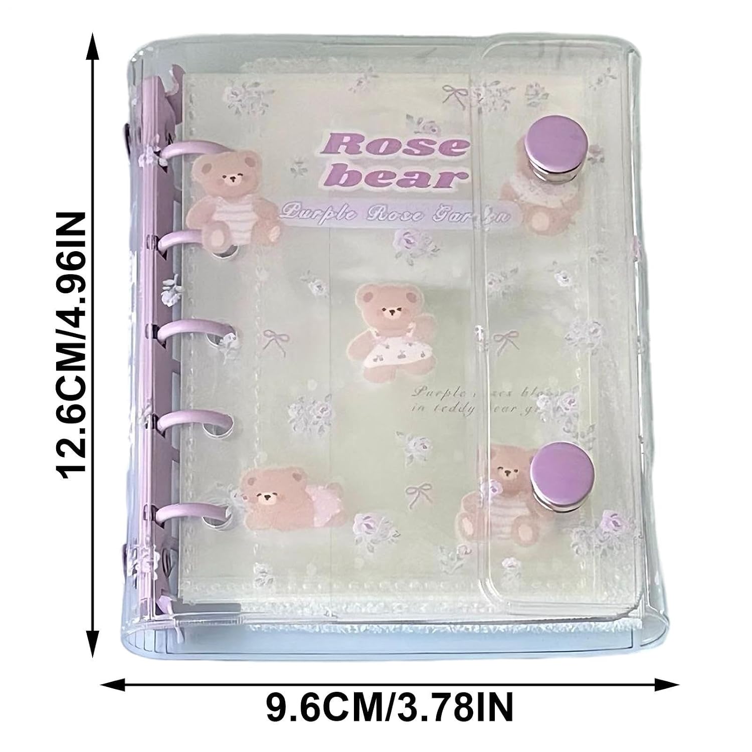 M5 Clear School Supplies Cover, 12.6x9.6cm, Journal Cover, PVC Organizer image 5
