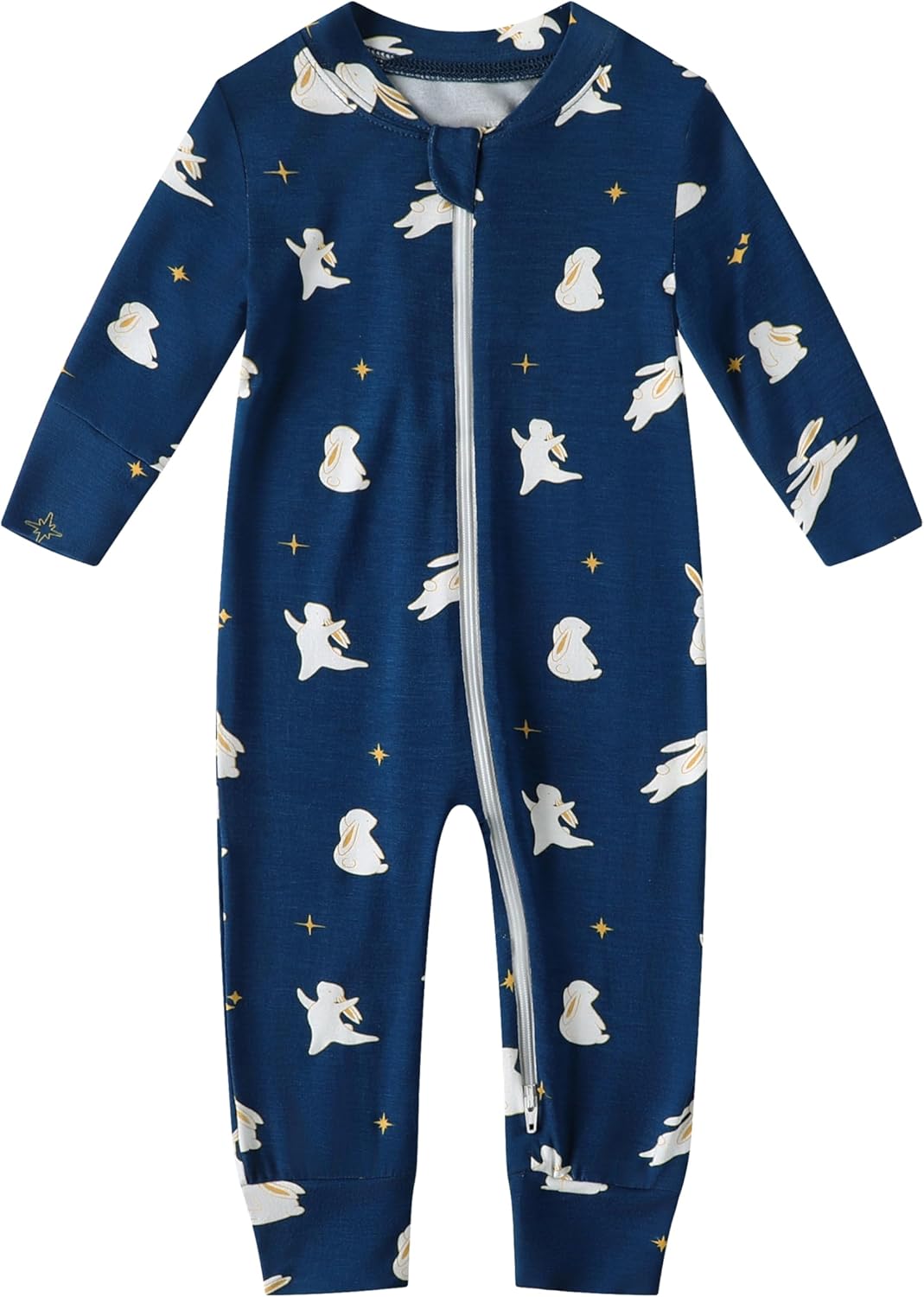 Owlivia Rayon from Bamboo Baby Footless Pajamas, Boys and Girls Zip up Sleep and Play, Long-Sleeve Coveralls