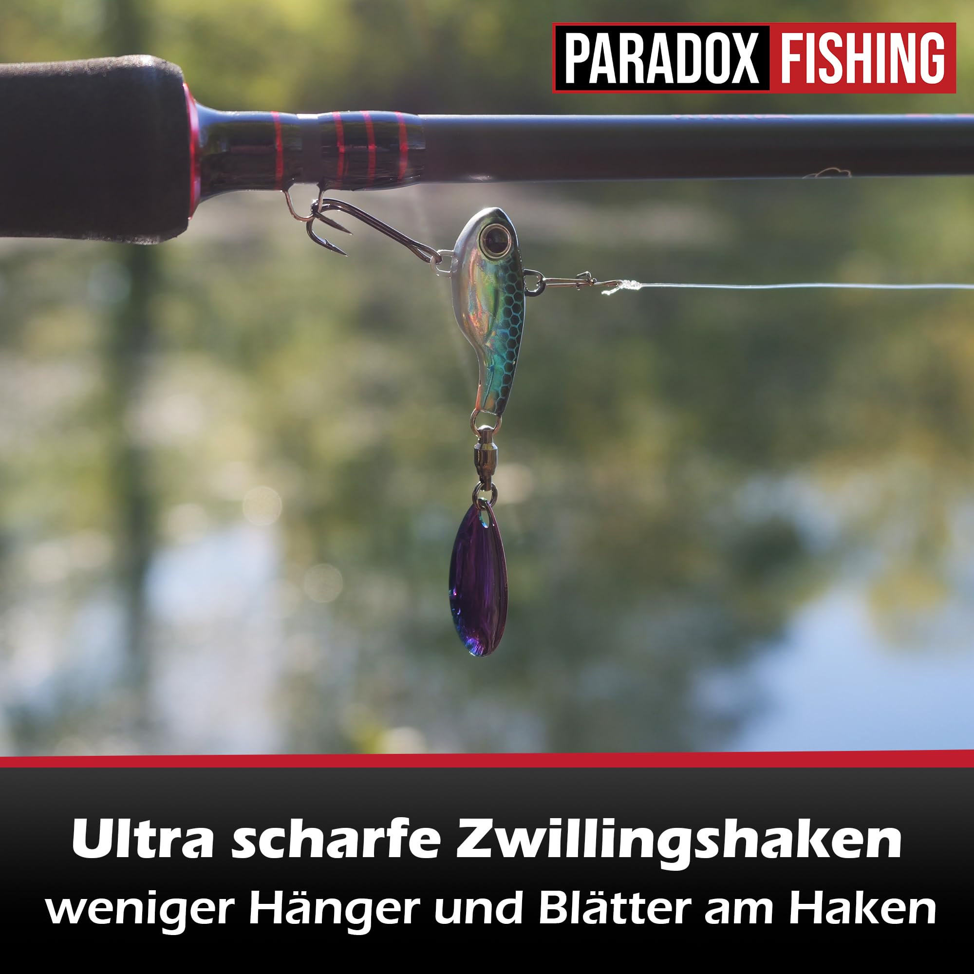 Paradox Fishing Infinity Jig Spinner zestaw 5 sztuk 5 g/8 g/14 g/21 g – spin jig do łowienia okonia, przynęty na sandacze, szczupaki, przynęty spinningowe, przynęty na okonie