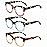 ZXYOO Oversized Reading Glasses for Women,3 Pack Blue Light Blocking Computer Spring hinge ReadersYellow Sunset&Blue Sunset&Pink Sunset+3.00