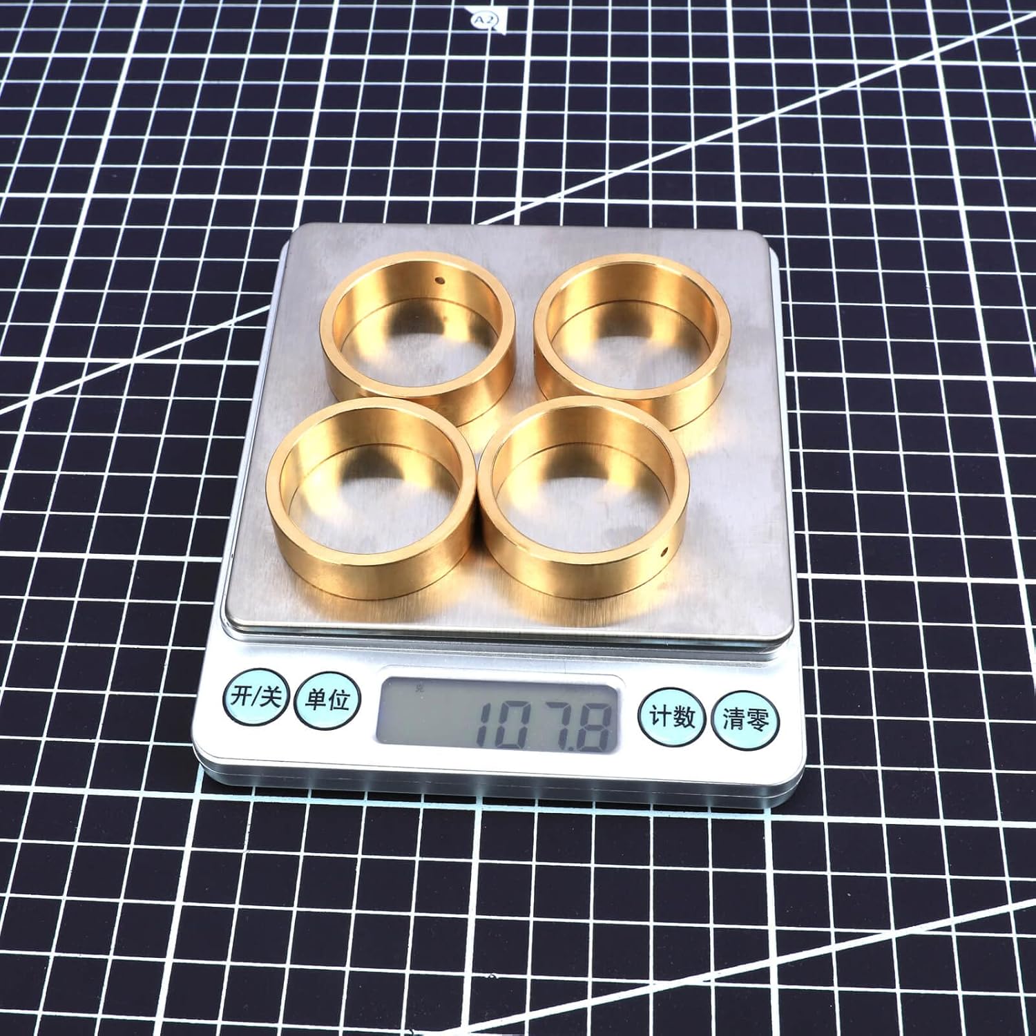 RCAWD 108g Brass Weighted Wheels for for Hobby Plus CR-18P Rock Van, T-Hunter, Trail Hunter Upgrades Parts