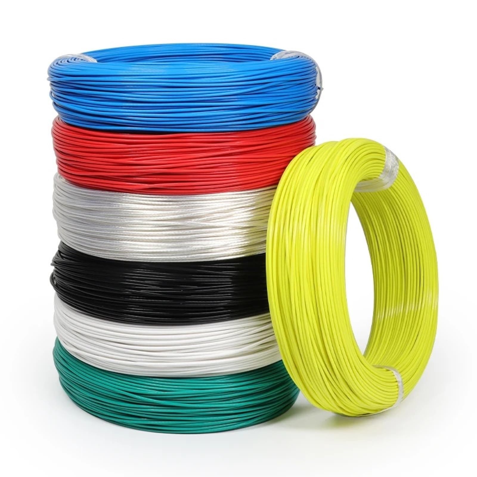 Przewód FEP 30AWG, 1/5 m, posrebrzany, wysoka czystość, OFC, elektroniczny głośnik audio HiFi, słuchawki, miedziany kabel do drukarki 3D, brązowy, 5 M_15AWG 2,0 mm SQ1,5