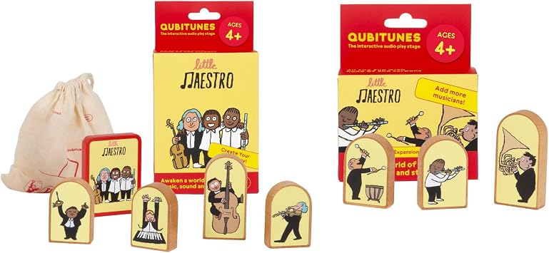 Interactive Audio Play Stage Game |Little Maestro Game & Expansion Set Bundle |Create Your Own Symphony | Listen, Learn and Play | Ages 4+ Boys & Girls