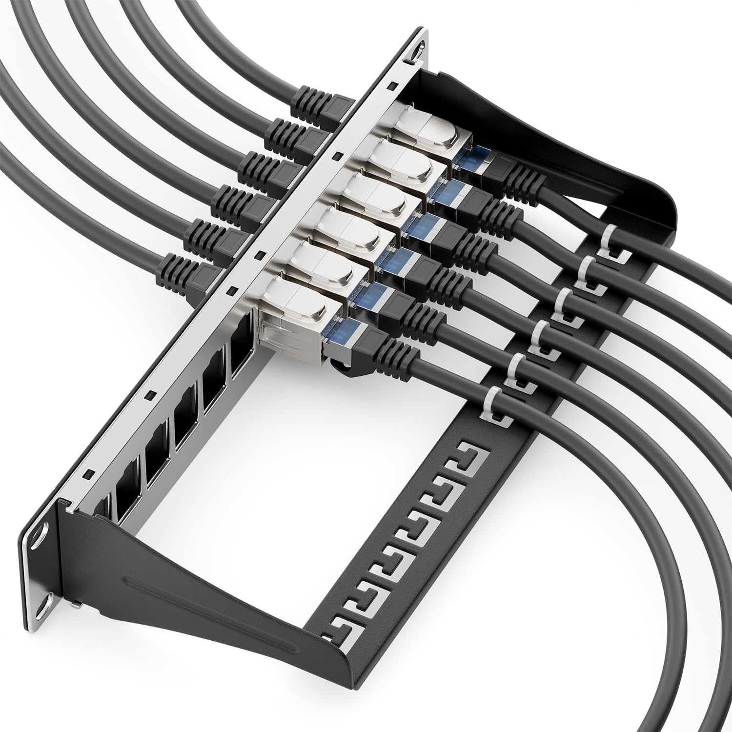 deleyCON 12 Pezzi CAT 7 Accoppiamento Keystone Metallo 2x RJ45 Jack Connettore per RJ45 Patch Cable 600 MHz 10 Gbps LAN DSL Ethernet e Utilizzabile Come Keystone - Argento