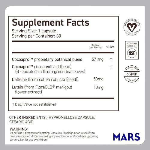 Miniatura 10 de CocoaVia Memory & Focus - Suplemento cerebral, 30 días, mezcla de cacao, flavanol, luteína, cafeína añadida para impulsar. Mejora la función