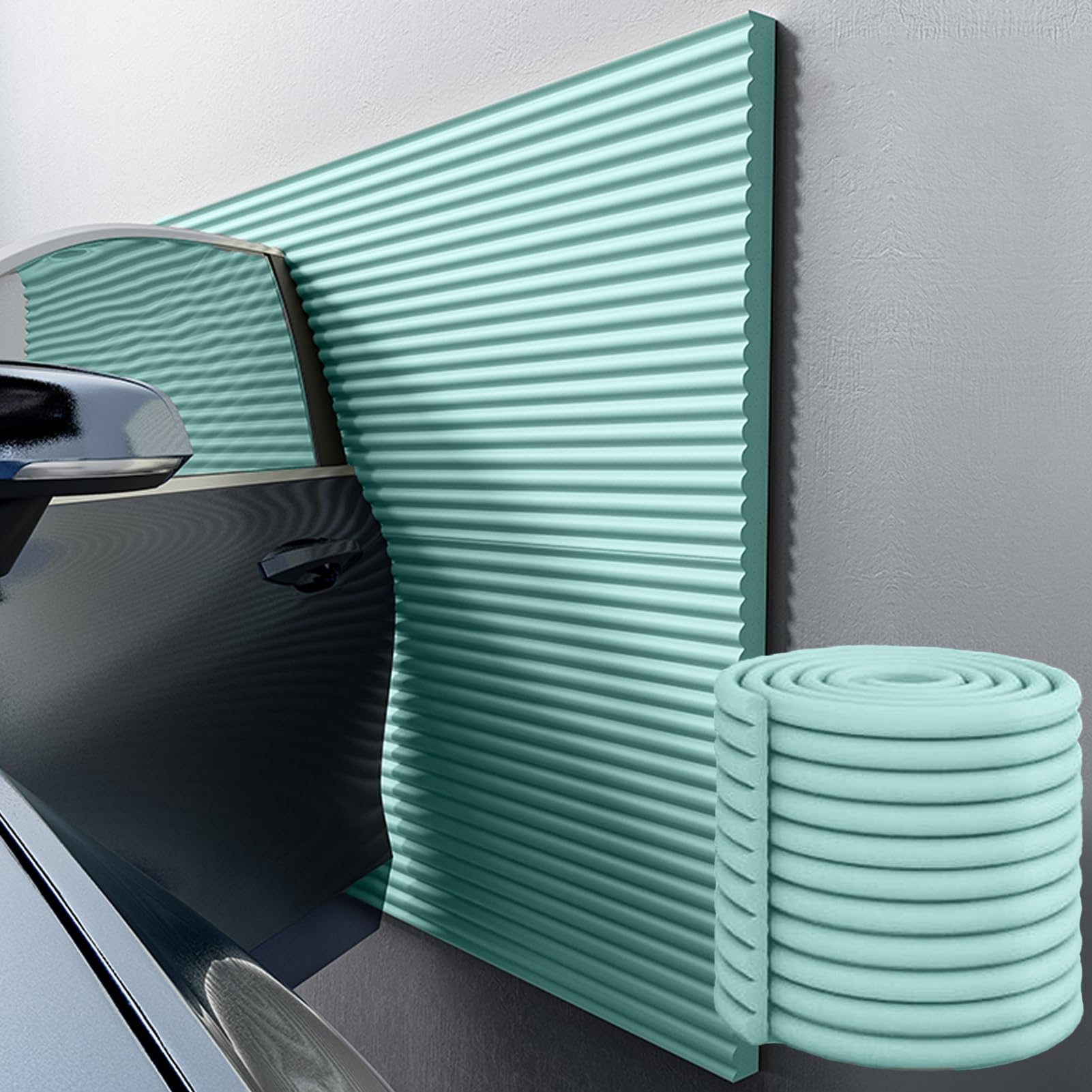 Garage Wall Protector for Car Doors, Strong Foam Car Door Bumper Guard for Parking Garages, Wall Padding Bumpers Corner Guards Protector Strip Waterproof/Anti-Scratch/Collision