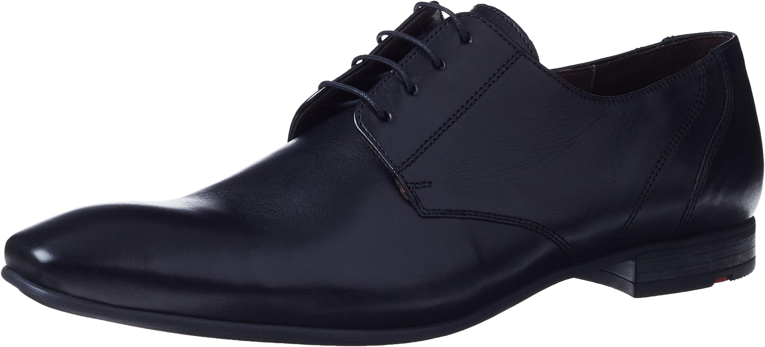 Lloyd Mens Black Powell Leather Derby Shoes-UK 8