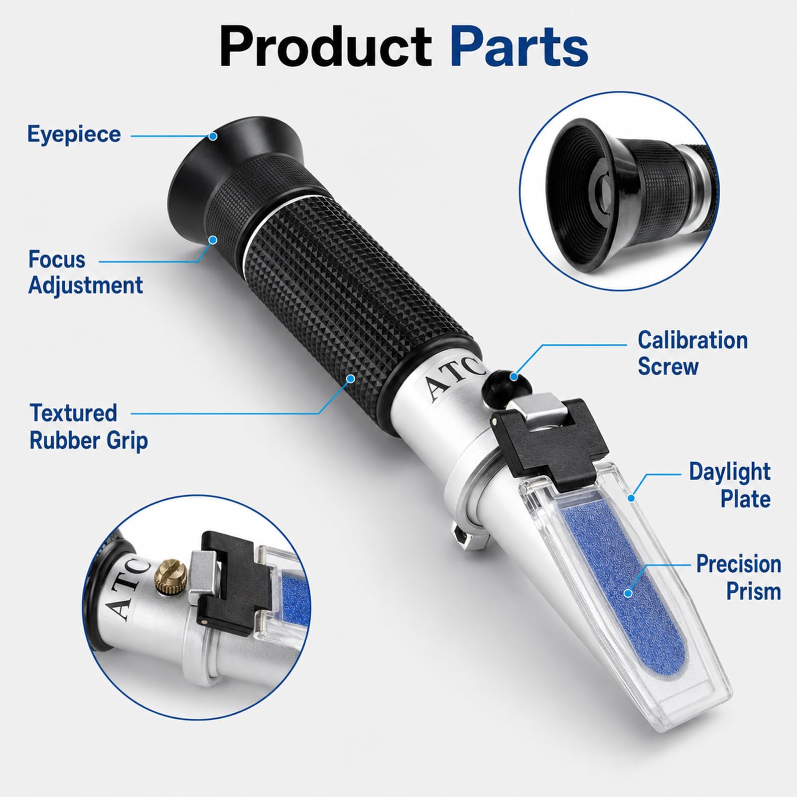 Clinical Refractometer - Serum Protein, Urine, RI -7