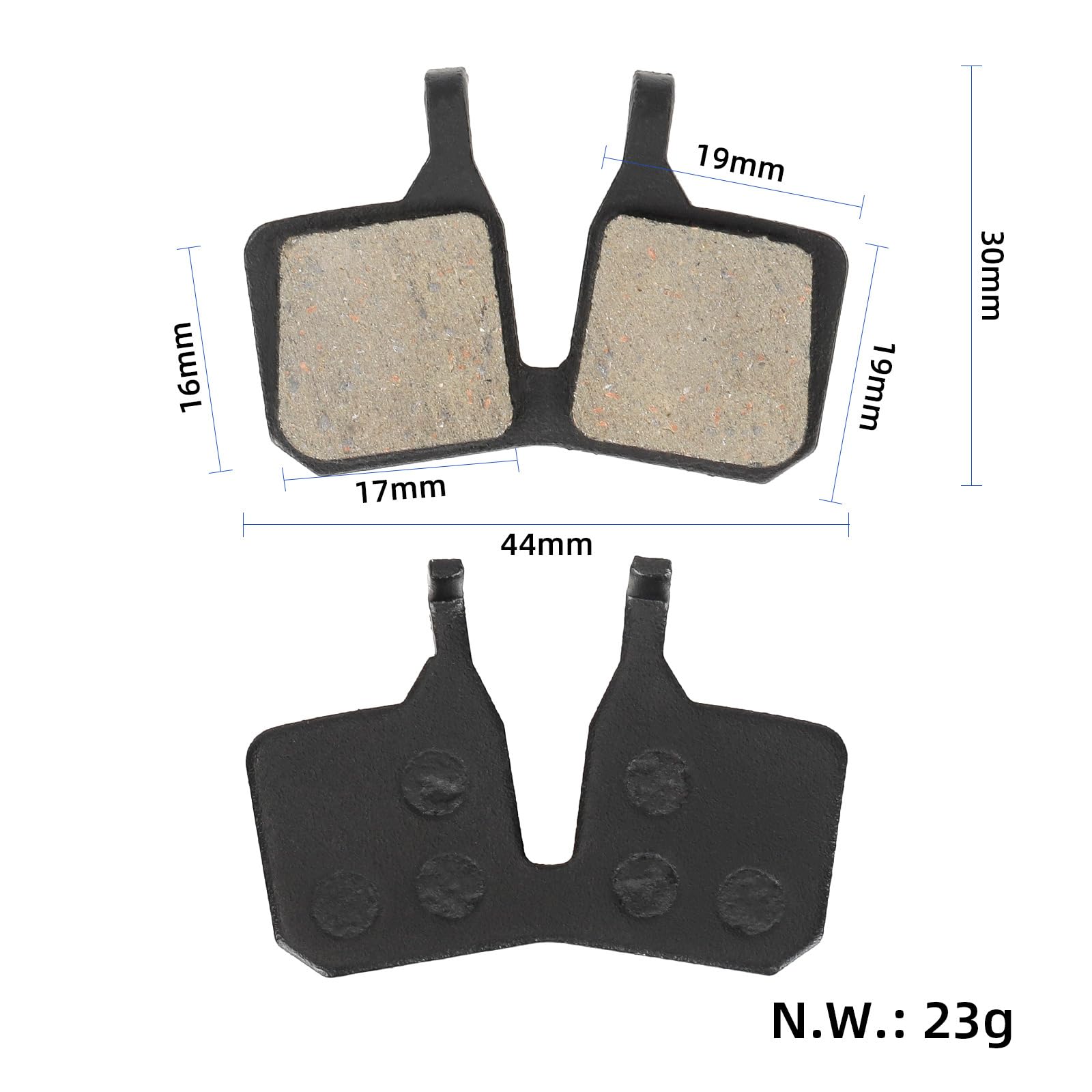 2 pary ceramicznych okładzin hamulcowych do rowerów MTB do Magura MT5 MT7, okładziny hamulcowe, hamulce tarczowe, odpowiednie do MT5, MT7, półmetaliczne, kompatybilne z okładzinami hamulcowymi Magura