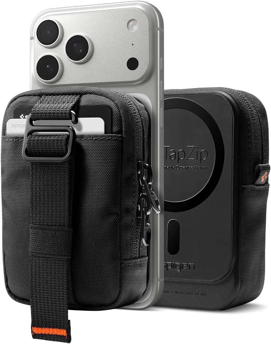 Spigen for MagSafe Wallet Magnetic Pouch Organizer, Tintap Zip V2 MagFit