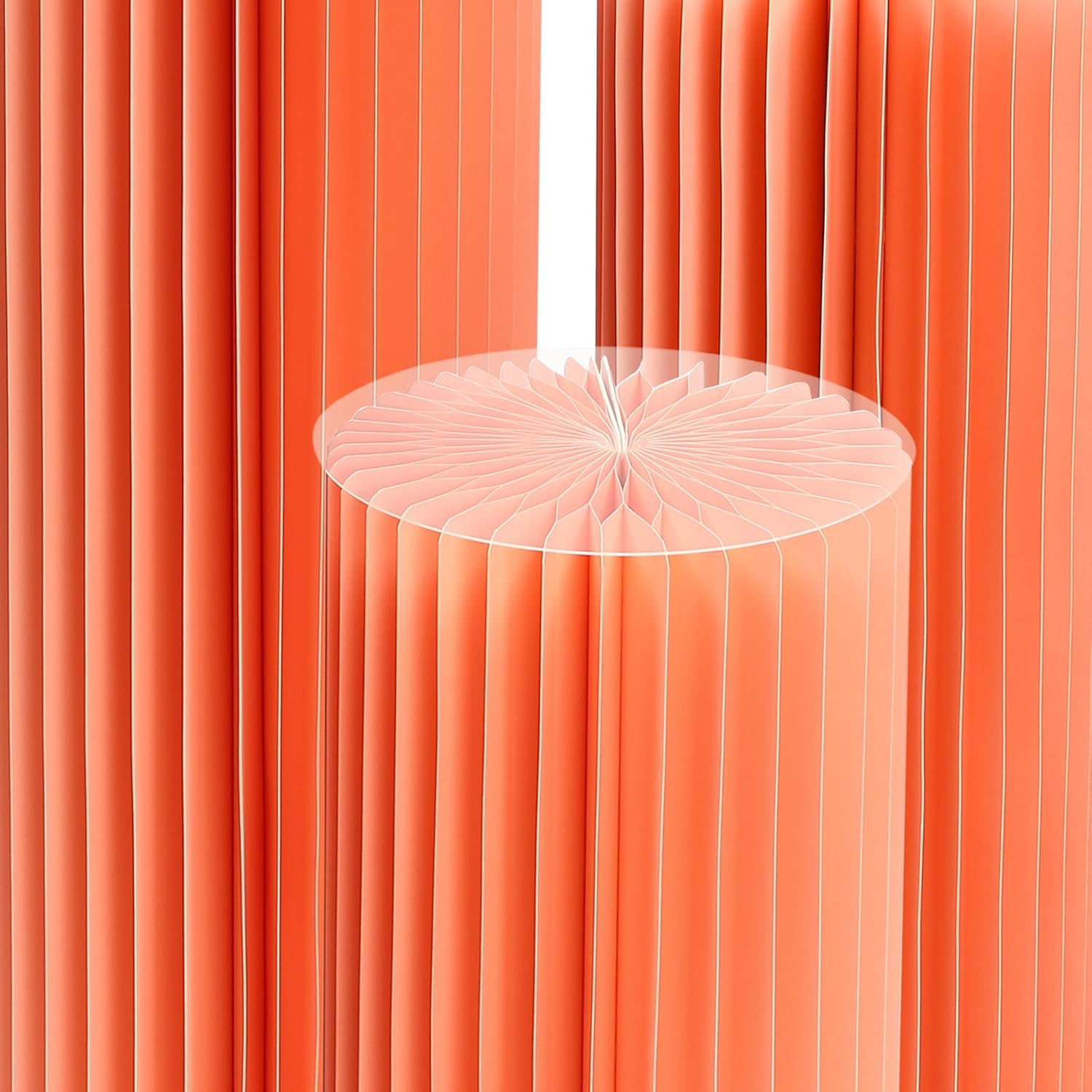 DYNAMI 3Pcs Cylinder Pedestal Stands for Parties,Foldable Cardboard Centerpiece Display,Wedding Centerpieces Cardboard Vases w/ PVC Panel,for Engagement Birthday Party Decoration (23.6+31.5+39.4 in Tall,w/pearlescent)