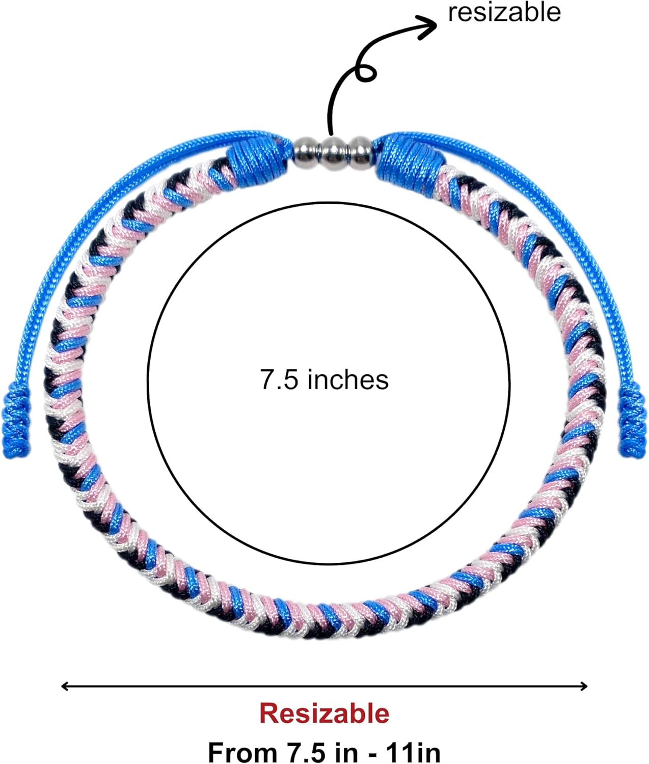 LAMIBEE Pride Infinity Love Wins, LGBTQAI+ Pride Love Wins Tibetan Wrist Wrap Bracelets, With LGBTQ Surfer String Rope Bracelet for Him and Her, Women Men, Support LGBTQ Community - Image 6