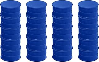 Paquete de 36 imanes planos redondos de color azul – 24 mm pizarrón de anuncios oficina nevera