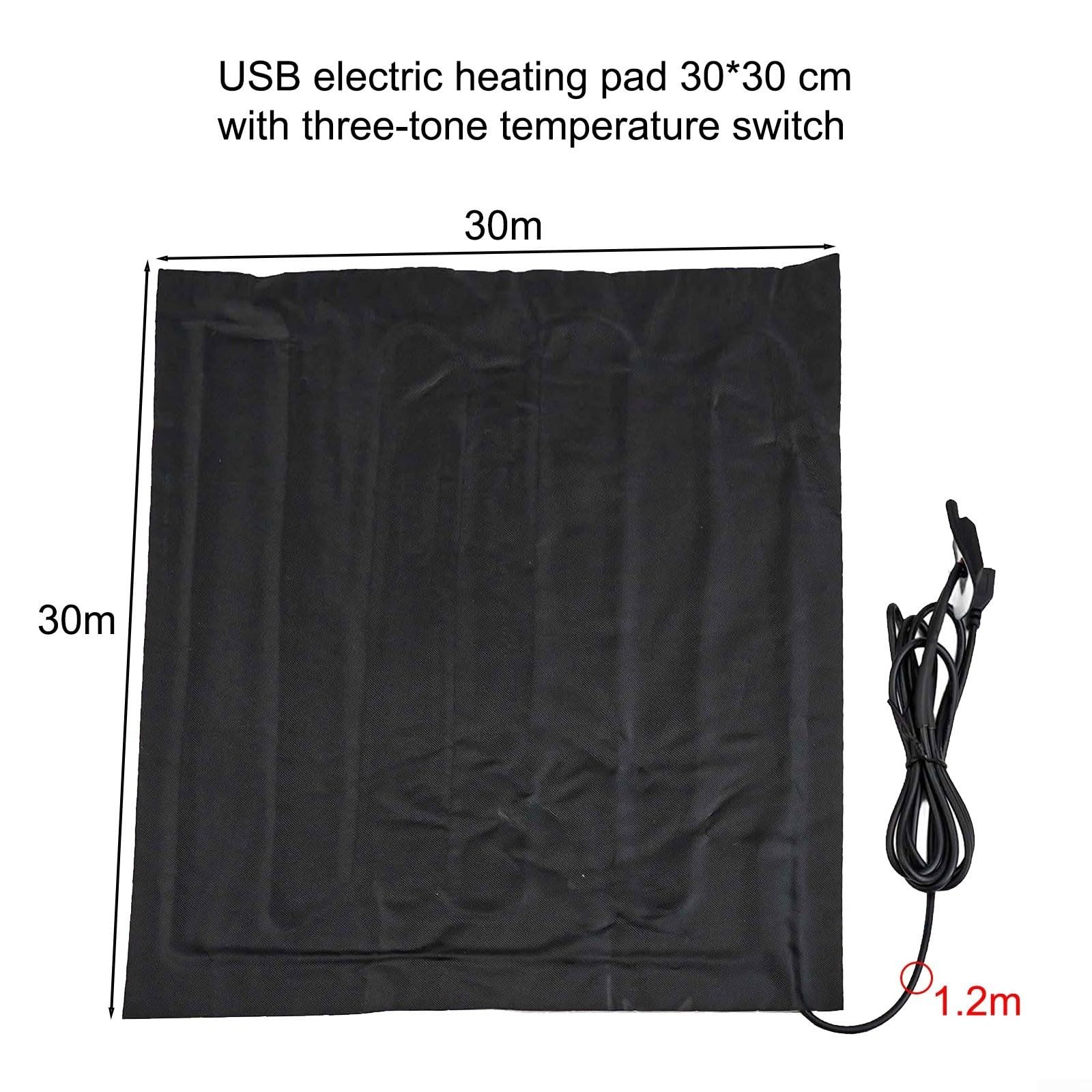 ENBAOXIN USB-Graphen-Heizgürtel 3 Heizstufen Waschbar Beheizter Gürtel
