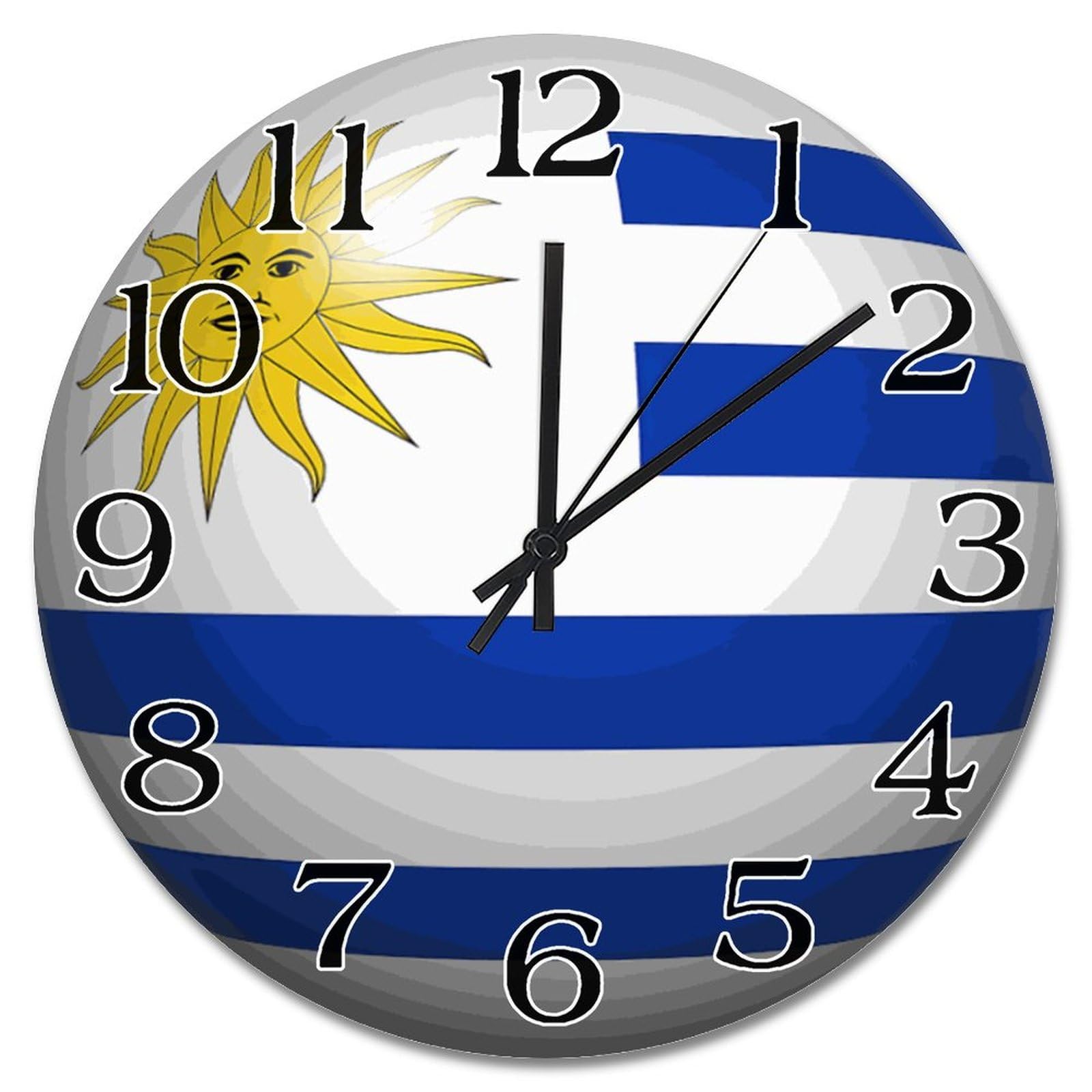 Horloge murale en bois Uruguay de 38 cm pour salon