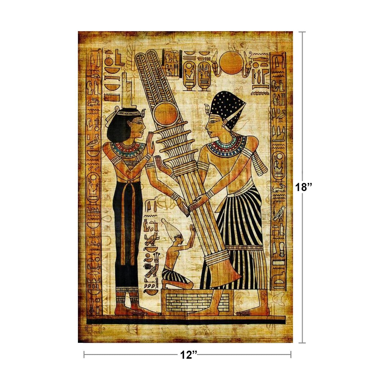 ■希少■古代エジプトパビルス絵画■肉筆■復刻版■工芸品■本物パビルス使用 パピルス 絵画古代エジプト - メルカリ