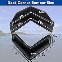 Vista 2 de Parachoques de esquina para muelle, parachoques rectos de muelle, parachoques de esquina de muelle de lancha, parachoques recto de barco