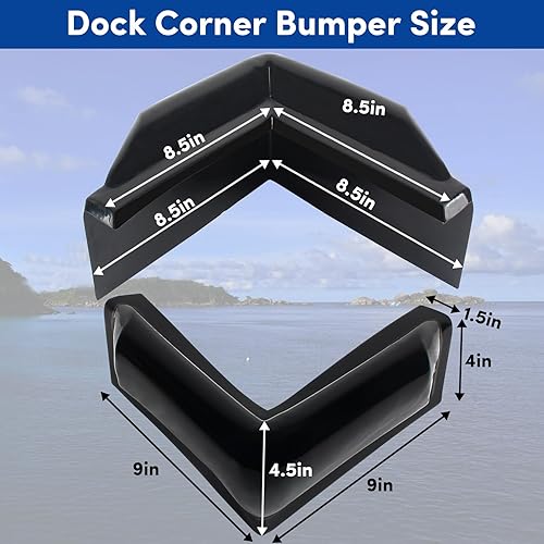 Miniatura 2 de Parachoques de esquina para muelle, parachoques rectos de muelle, parachoques de esquina de muelle de lancha, parachoques recto de barco,