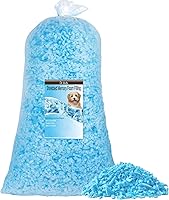 Vista 8 de DR.DUDU Espuma de relleno para puf de 2.5 libras, relleno de espuma viscoelástica de gel triturado, espuma de relleno de almohada premium suave