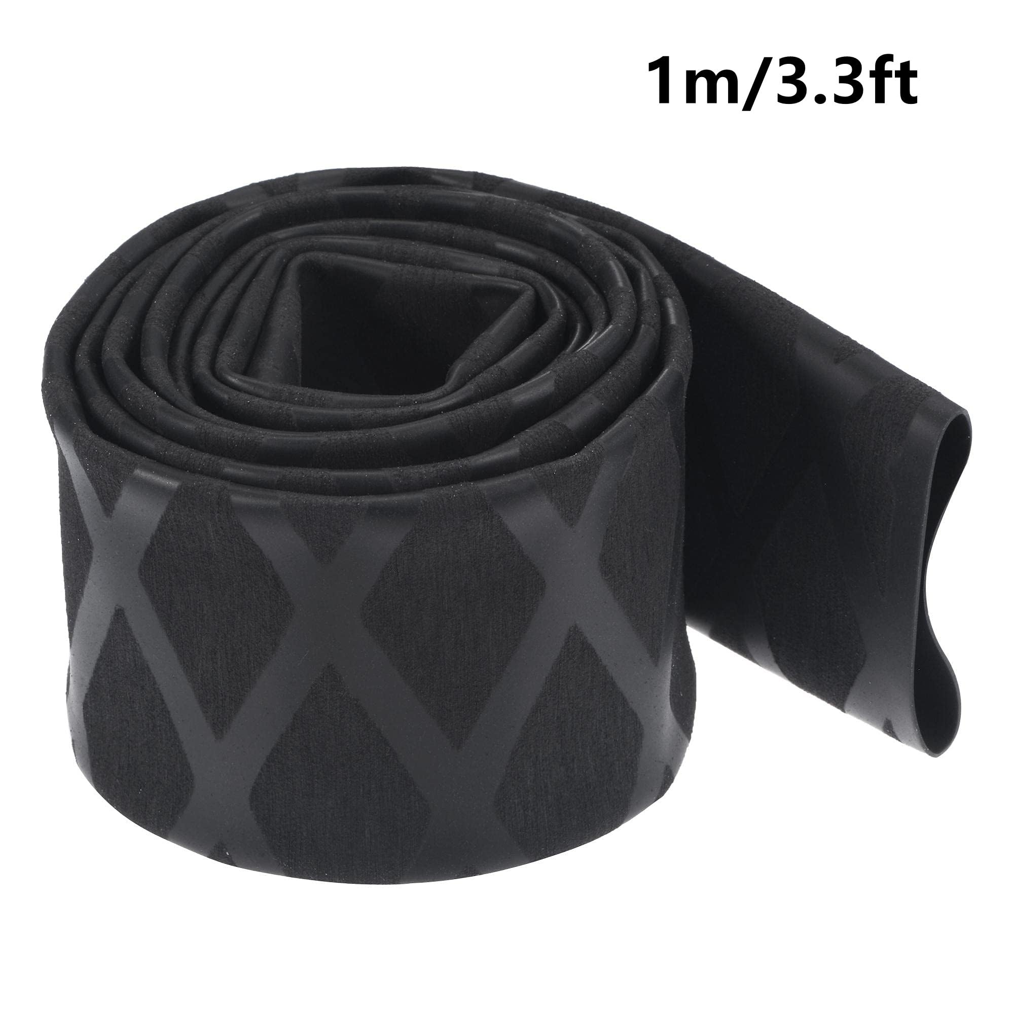 Tubo termorretráctil 35 mm 56 mm ancho plano 2:1 para caña de pescar empuñaduras