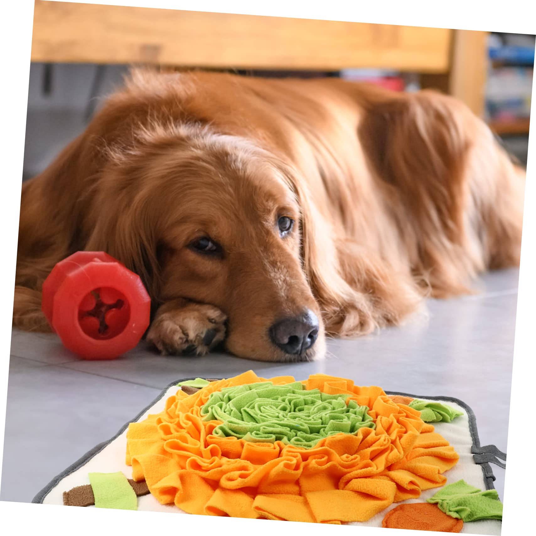 TOYANDONA Tappetino Olfattivo per Cane, Tappeto per Alimentazione Lenta Antistress, Tappeto per Gioco e Nascondimento di Cibo, Lavabile in Felpa Polare