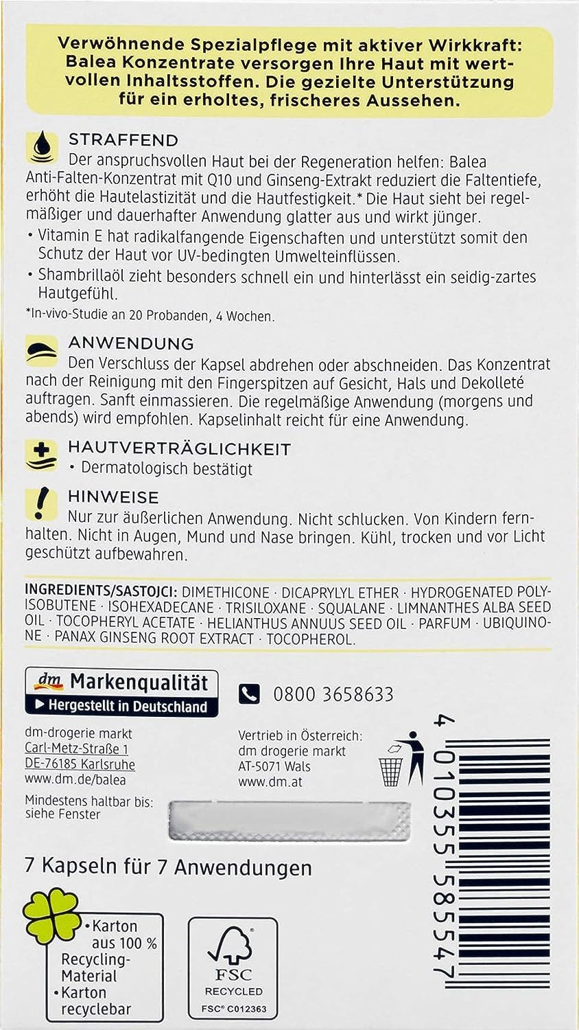Balea Q10 Anti-Wrinkle Concentrate - Image 3