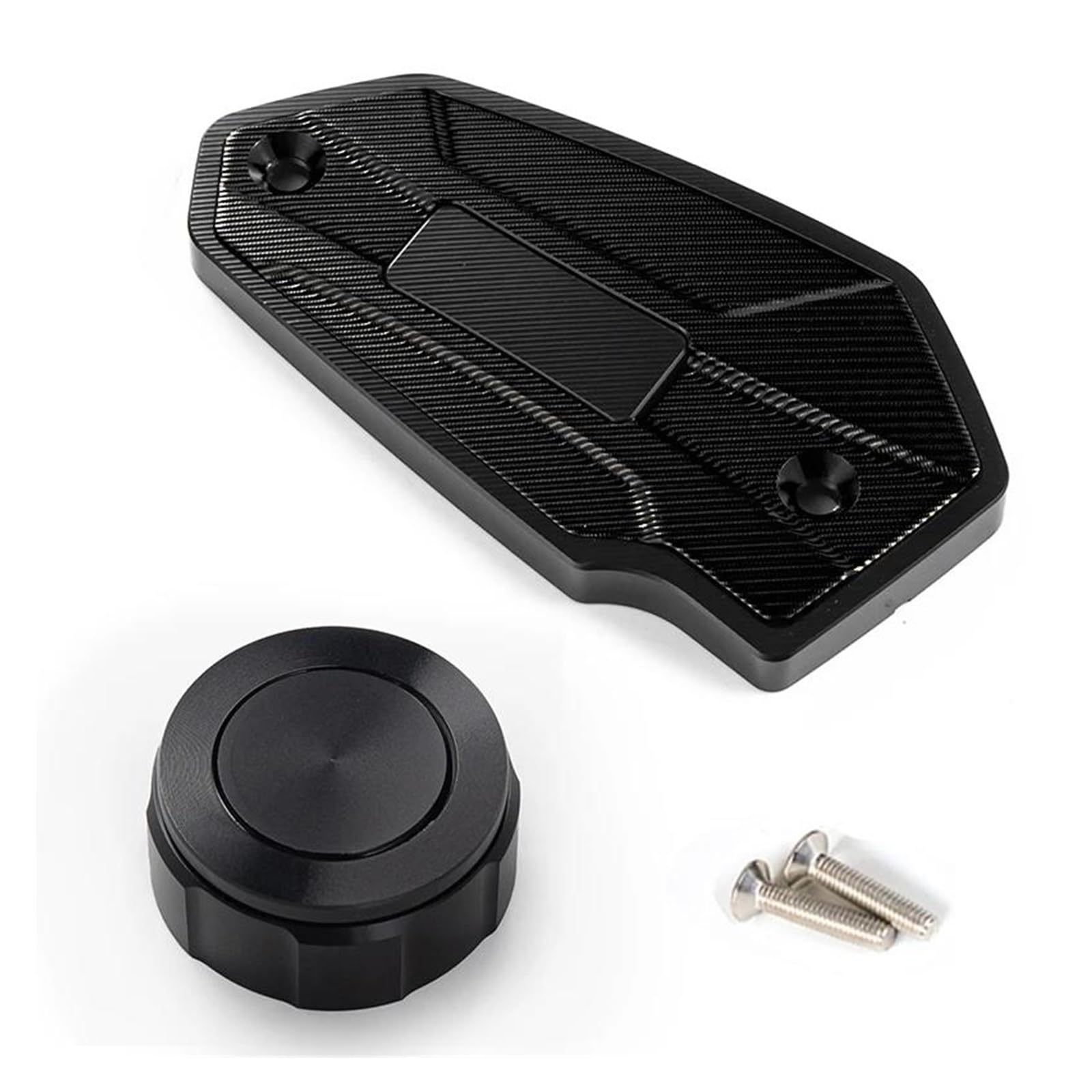 Tapón Llenado Aceite del Motor para ER-6N ER6N 2009-2015 2011 2012 2013 2014 Accesorios De Motocicleta Tapa del Tanque De Líquido De Freno Delantero Y Trasero Tapa De Llenado(Negro,B)