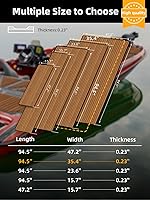 Vista 6 de FOCEAN Boat Flooring EVA Foam Boat Decking Faux Teak Marine Flooring Marine Mat Sheet for Motorboat RV Yacht Kayak Surfboard, 94.5"x