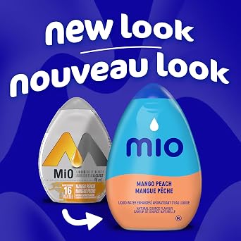 MiO Mango Peach Liquid Water Enhancer, 48mL/1.6oz, Imported from Canada}
