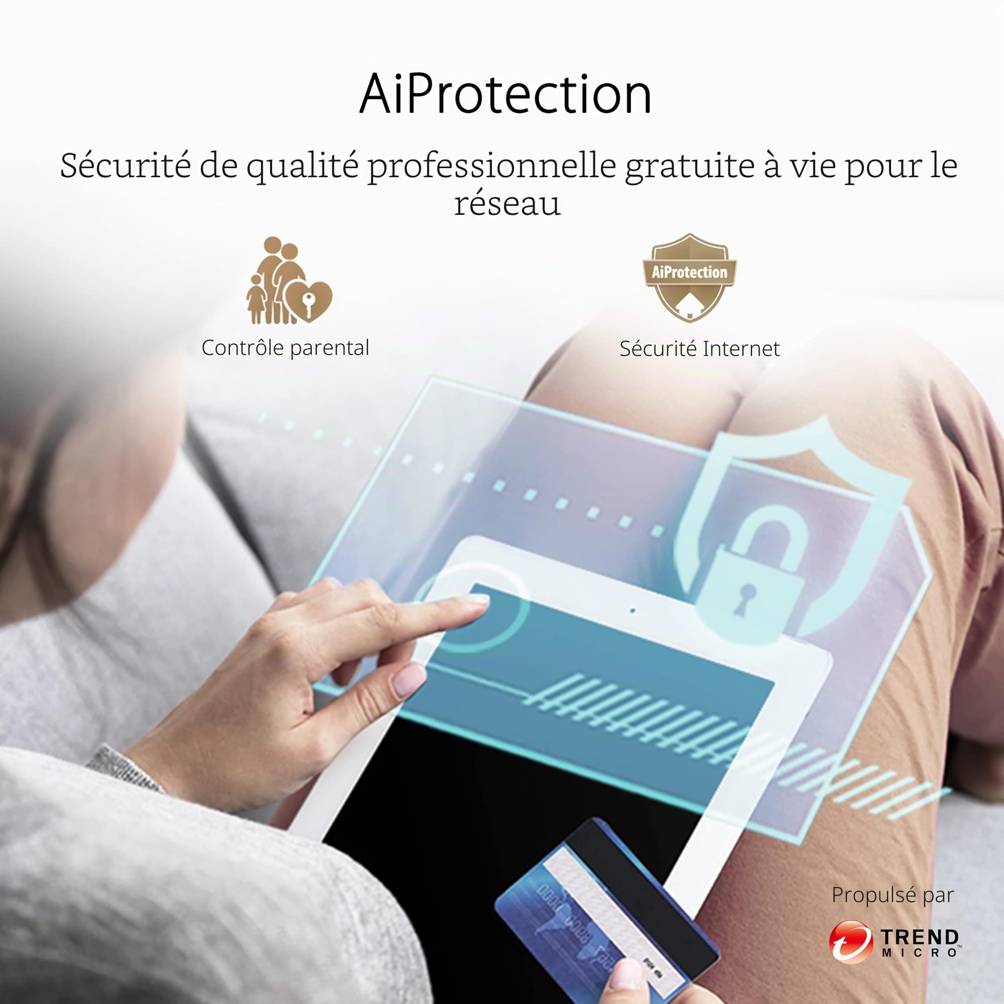 ASUS 4G-AX56 - Box 4G - Modem-routeur Wi-FI 6 LTE Double Bande AX 1800 Mbps - Technologie MU-MIMO - Sécurité Professionnelle Aiprotection Pro Noir