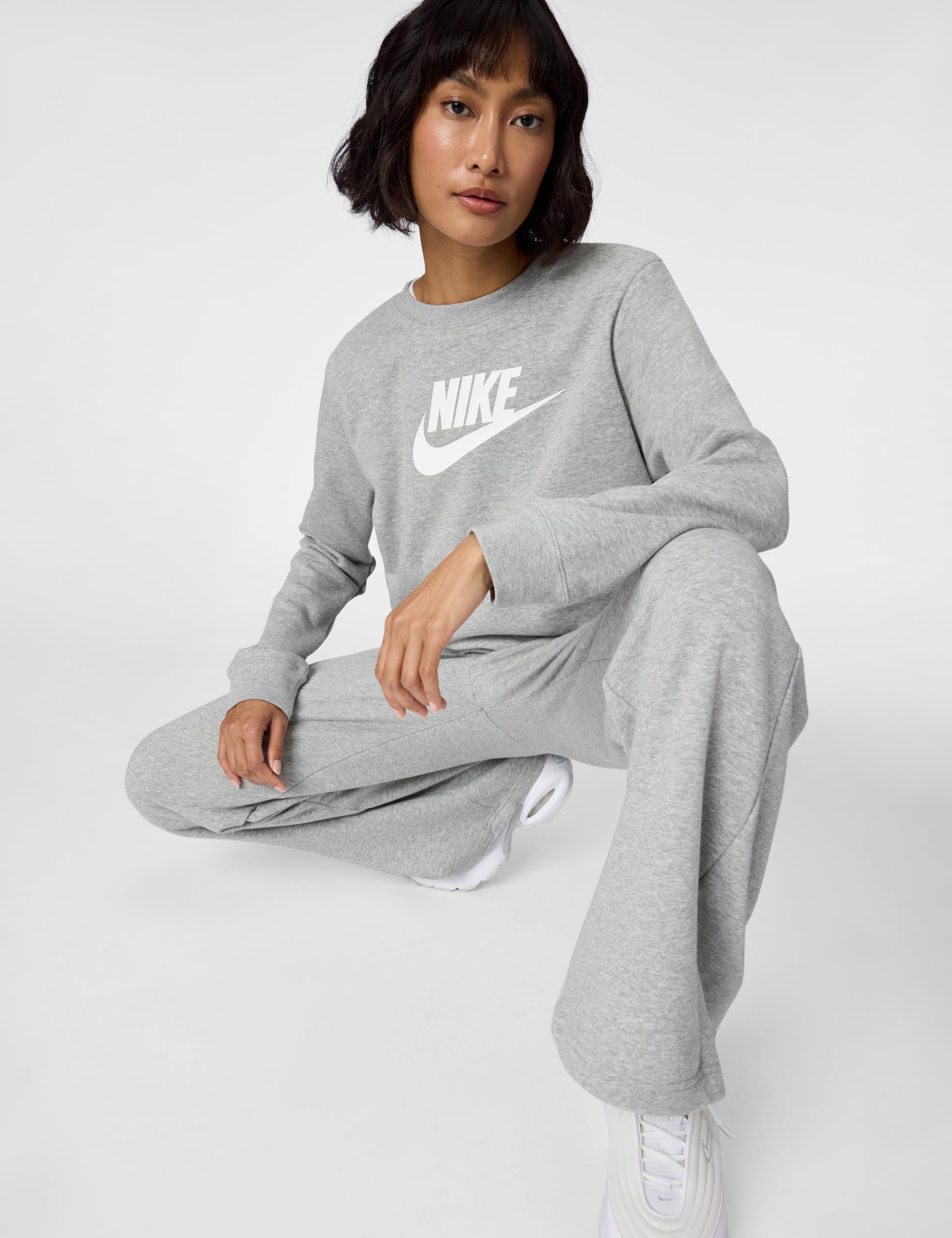 Nike W NSW Club FLC Gx Std Crew Maglia Lunga Donna (Pacco da 1)