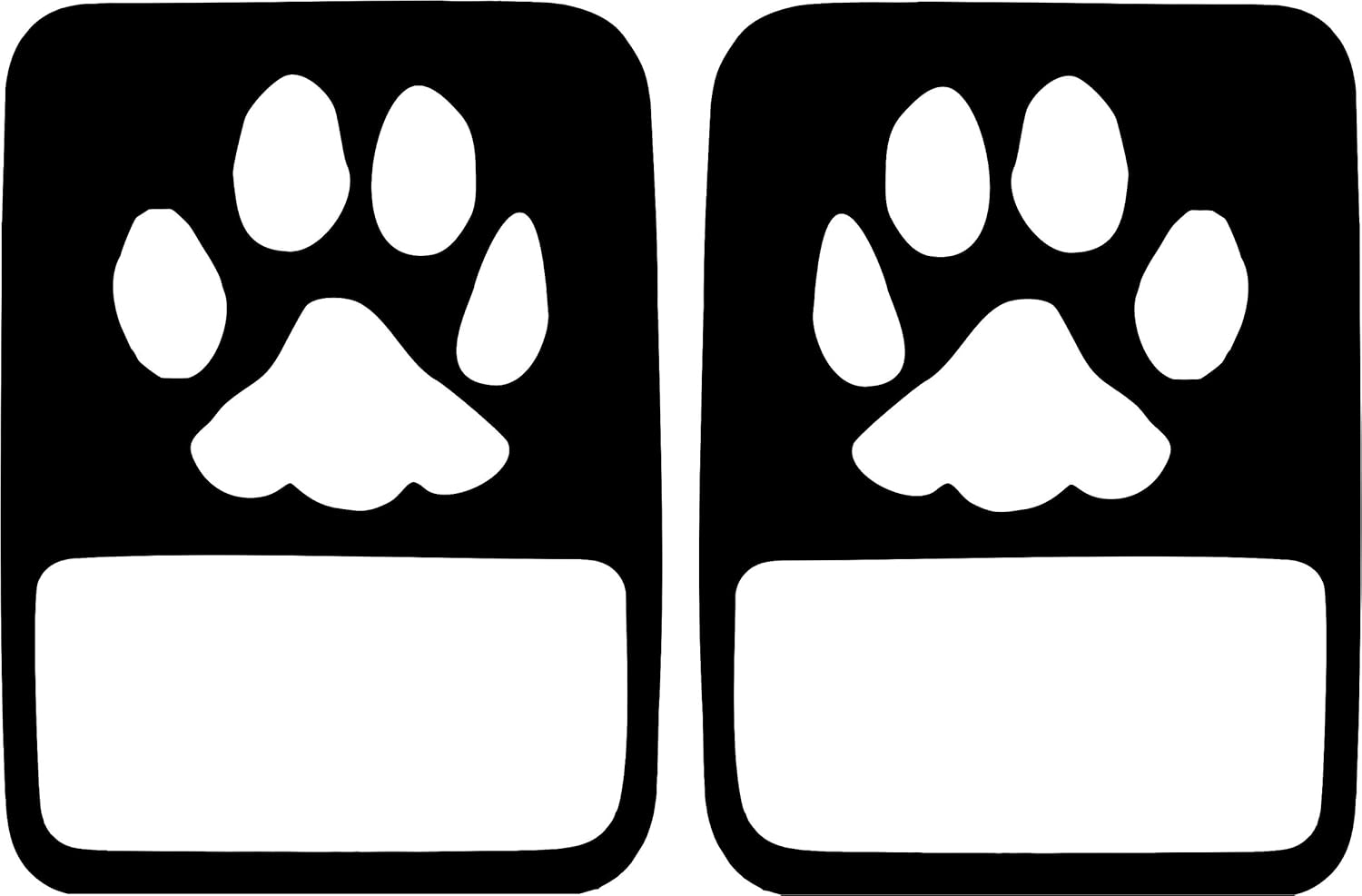 Dog Paw tail lamp light covers (non-LED) compatible with Jeep Gladiator
