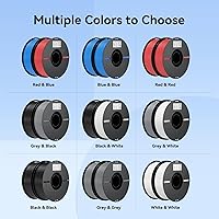 Vista 8 de Creality Filamento para Impresora 3D, Filamento PLA 1.75mm Paquete 2Kg para Impresión 3D, Filamento PLA Ender Sin Enredos, Fuerte Adhesión