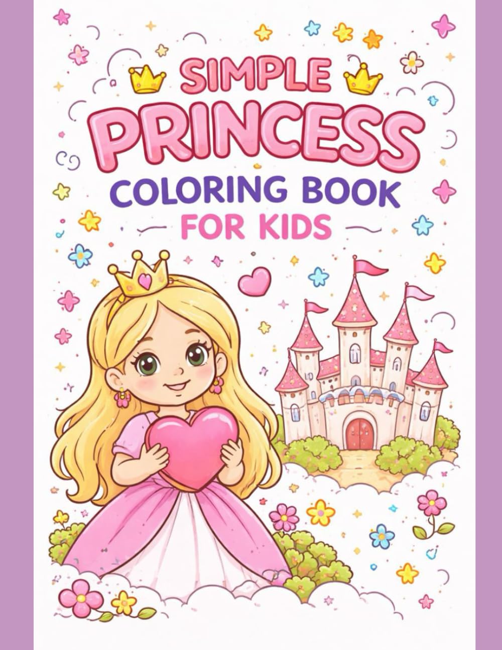 Simple Princess Coloring Book for Kids: A Magical Coloring Adventure