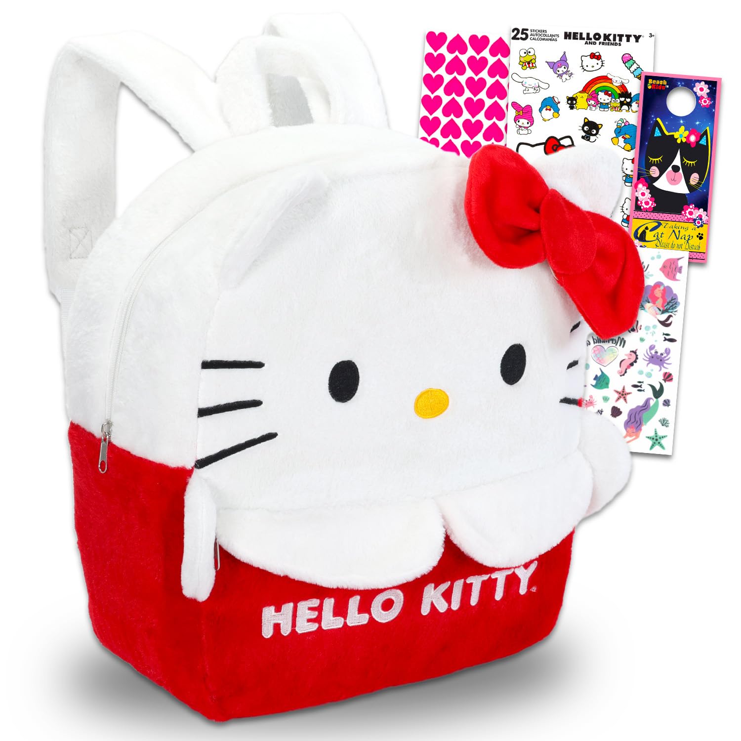 Amazon.com: Hello Kitty Plush Backpack Set - Bundle with 15