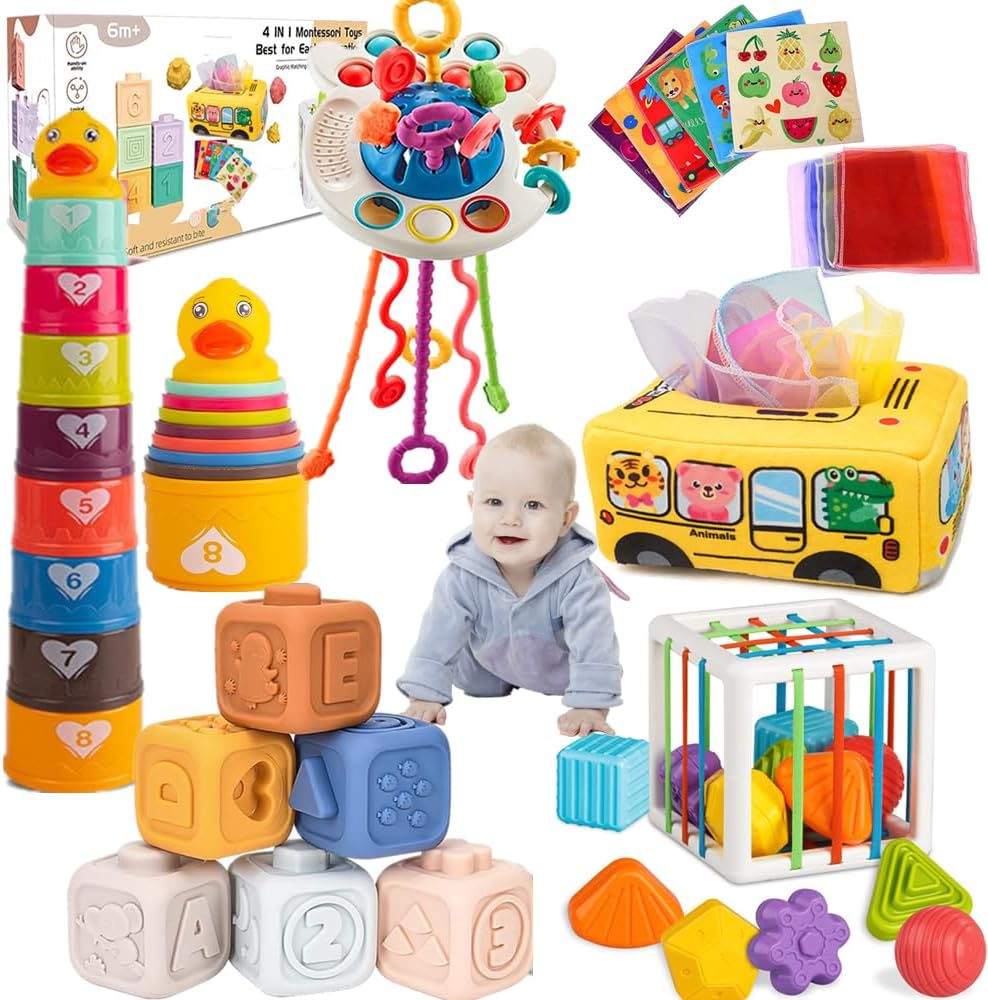 Baby toys 6 to 12 months, Montessori toys for 1 year old