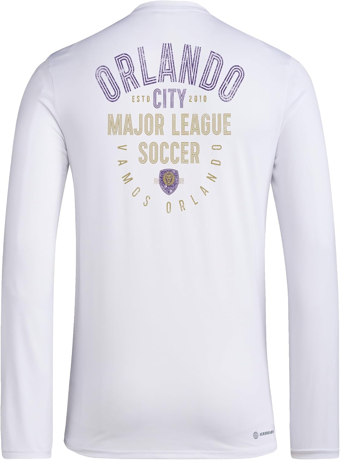 adidas Men's Orlando City SC Local Pop Long Sleeve Pre-Game T-Shirt