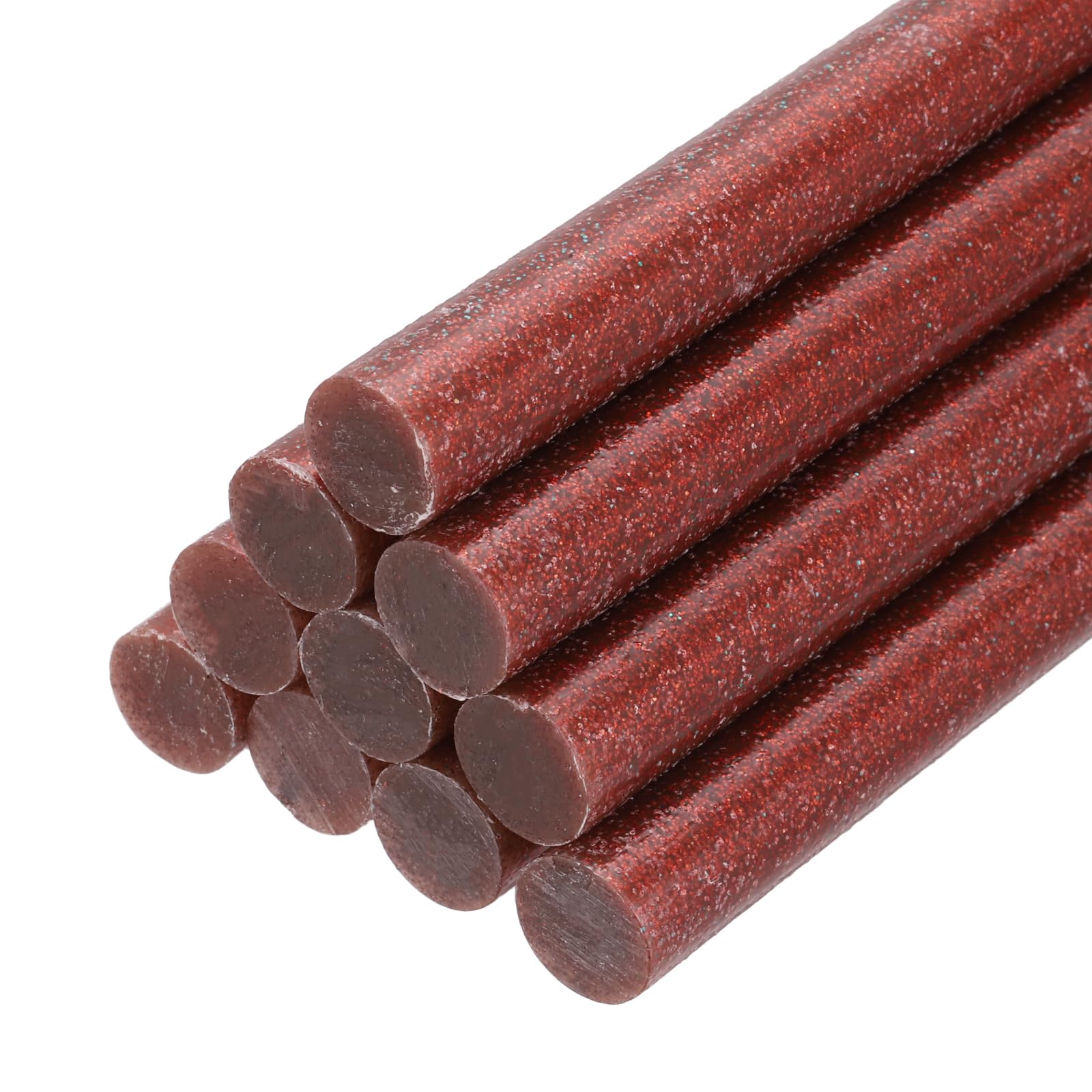 PATIKIL Hot Glue Sticks for Glue Gun, 10 Pcs Colored Hot Melt Adhesive Bulk Sticks for DIY Craft Projects Art Decoration Home Repairs, Dark Red (11mm x 200mm)