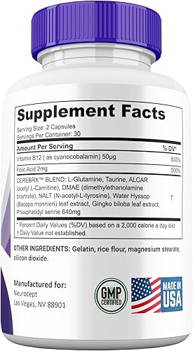 Miniatura 4 de Neurocept Capsules, suplemento neurocept de máxima potencia cerebral y neuro, pastillas neurocept oficiales para hombres y mujeres pastillas