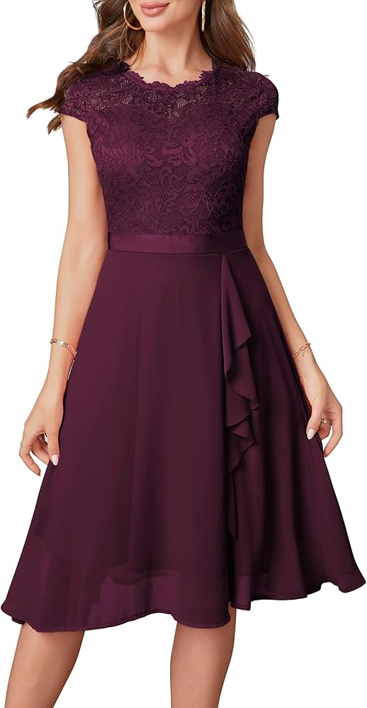 violet semi formal dress Briona Short Sleeve Buckle Maxi Dress White main image 1
