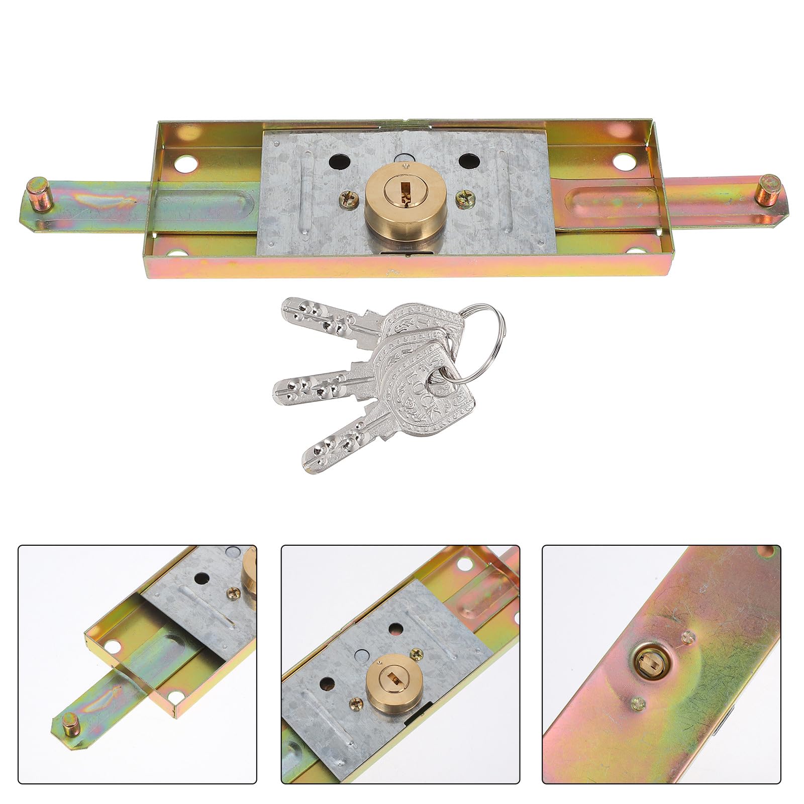 Alipis Verrou de Porte de Garage Design Élégant Fonctionnement Pratique en Acier avec Technologie Antieffraction pour Usage Résidentiel et Entrepôts