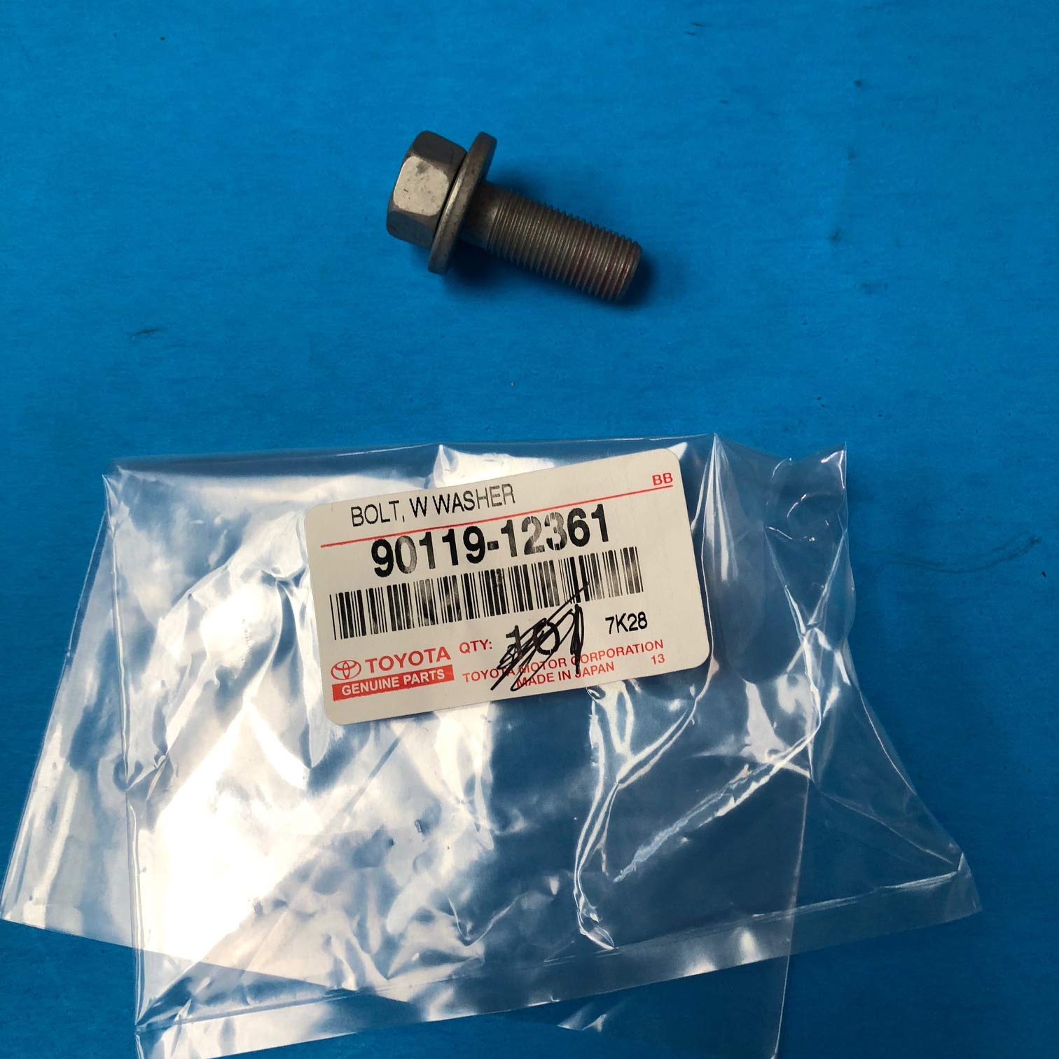 Amazon.com: Toyota Genuine Parts - Bolt, W/Washer (90119-12361