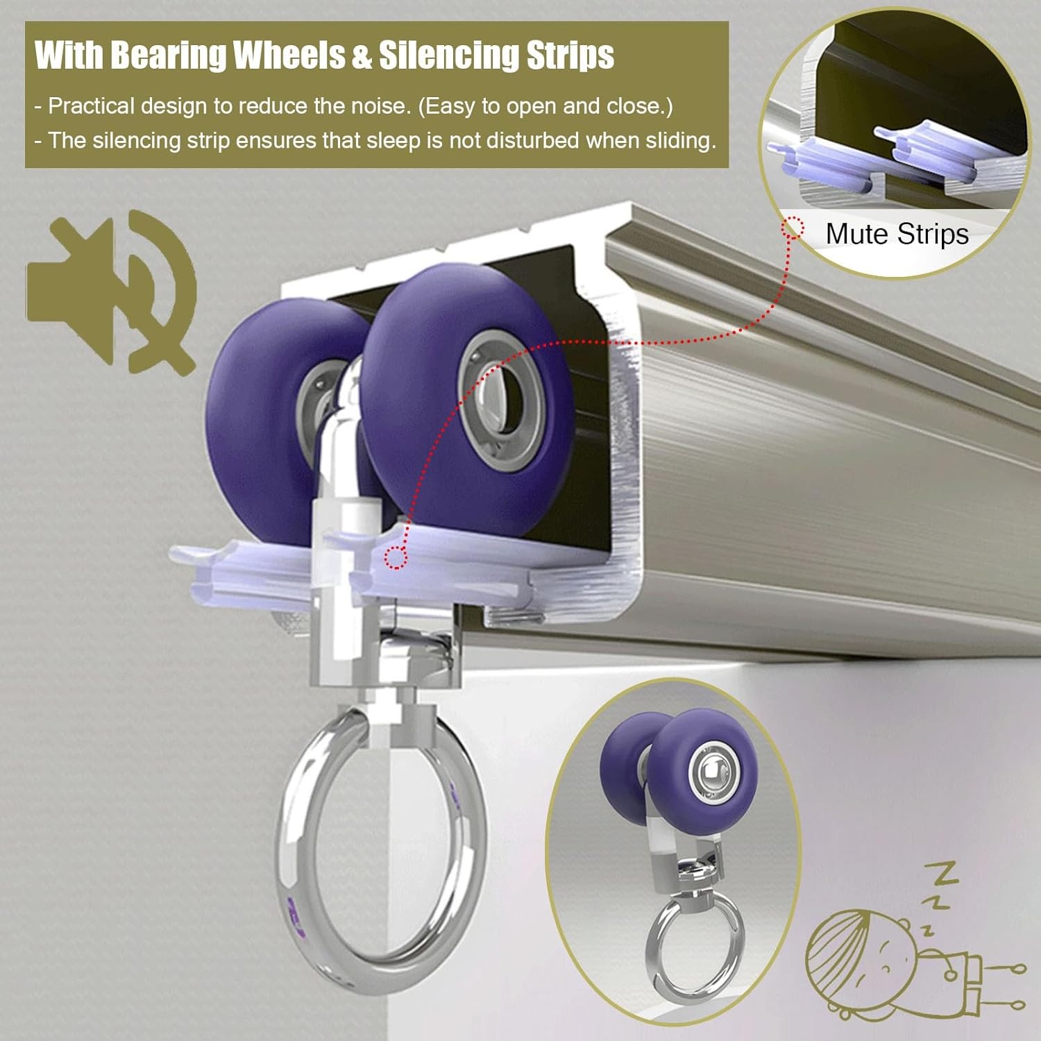 Room Divider Ceiling Track System Shower Curtain Ceiling Curtain Tracks 1 3 6 9 10 18 21 38 Feet 40 50 Ft, Heavy-Duty Metal Curtains Rails System for Living Room Bedroom Shower Partition Privacy, Blac